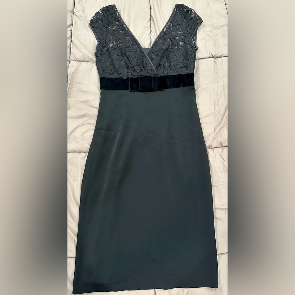 Black Banana Republic Lace & Satin Dress